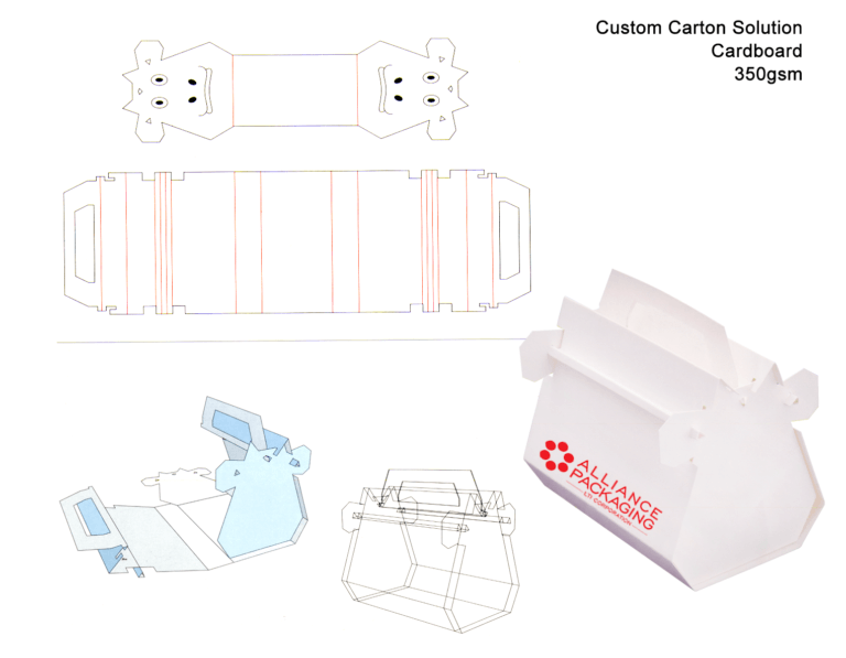custom carton packaging solutions 350gsm