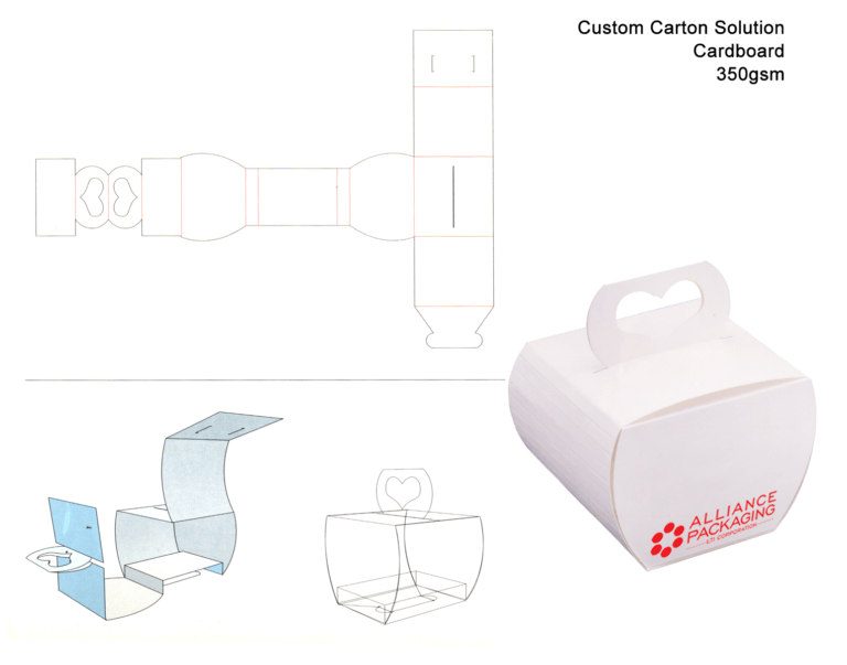 custom carton packaging 350gsm